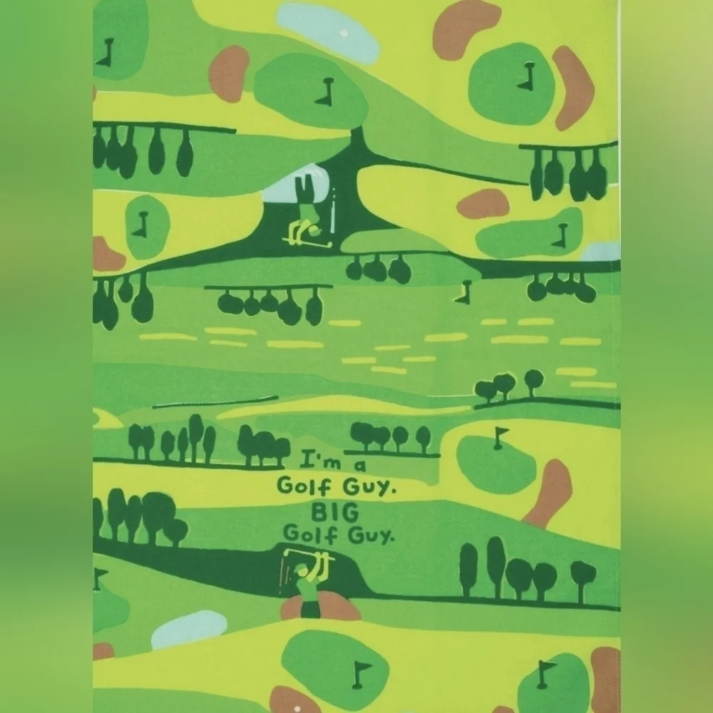 I'm A Golf Guy. BIG Golf Guy. Dish Towel- Blue Q